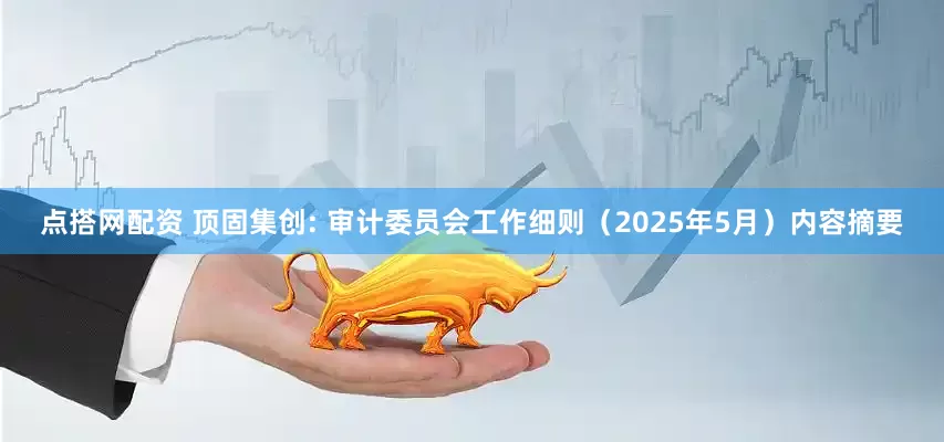 点搭网配资 顶固集创: 审计委员会工作细则（2025年5月）内容摘要